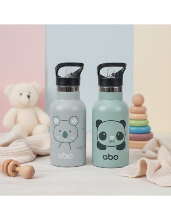 Παγούρι θερμός 350 ml Με Έξτρα Πώμα Αbottle BORN TO BE PANDASTIC