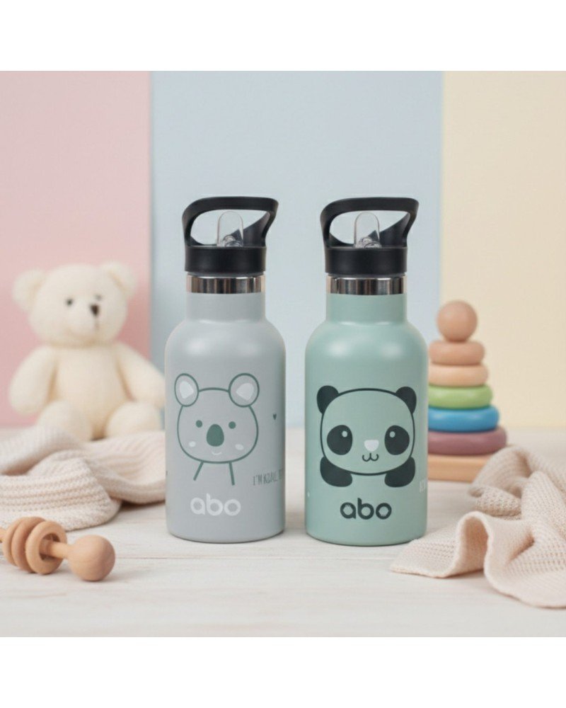 Παγούρι θερμός 350 ml Με Έξτρα Πώμα Αbottle BORN TO BE PANDASTIC