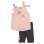 Σετ Αμάνικο Μπλουζάκι Με Κολαν Happy Vibes