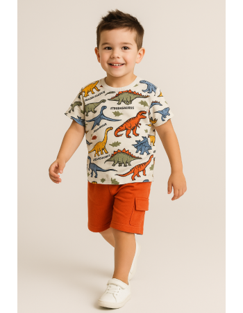 Σετ Μακό Με Allover Dinosaurs