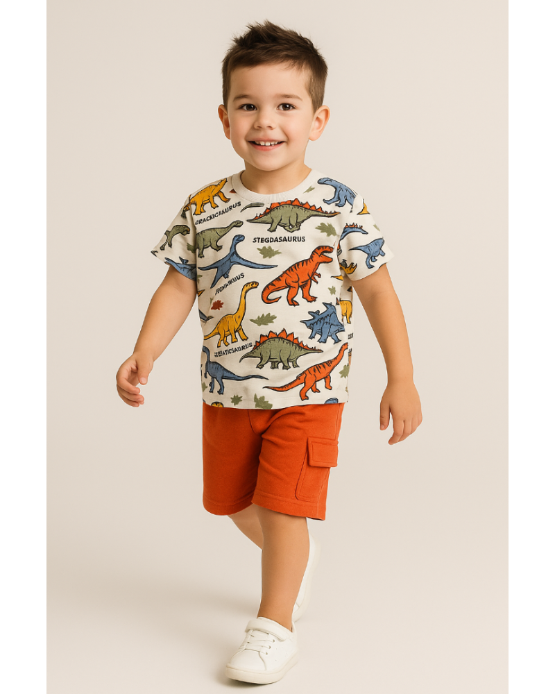 Σετ Μακό Με Allover Dinosaurs